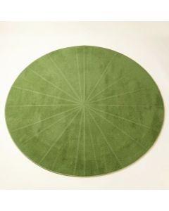 River Branch Round Area Rug - Green (synthetic illustration; no displayed measurements)