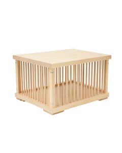 Vale Branch Empty Furniture-Style Pet Crate - Beige