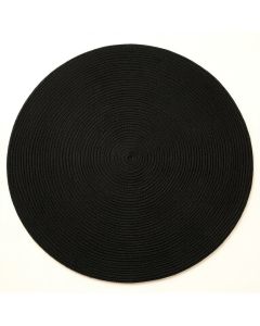 Hill Arc Round Area Rug - Black (synthetic illustration; no displayed measurements)