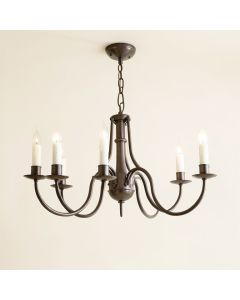 Luanda 6 - Light Candle Style Drum Chandelier (synthetic illustration; no displayed measurements)
