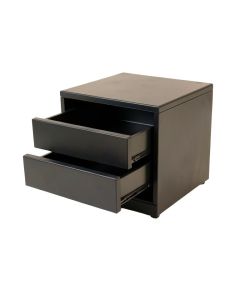 Maple Bridge Small-Parts Storage Drawer Cabinet - Black (synthetic illustration; no displayed measurements)
