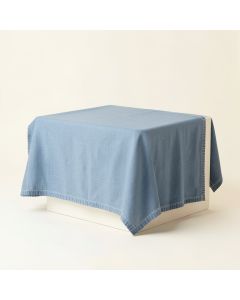 Alder Crest Flat Bed Sheet - Blue (synthetic illustration; no displayed measurements)