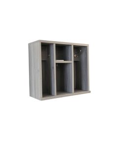 Bay Canyon Wall-Mounted Entryway Organizer Shelf - Gray (synthetic illustration; no displayed measurements)