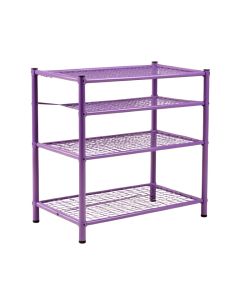 Fashionable Room-Saving 12 Lattices Dual Rows Non-Woven 20 Pair Shoe Rack