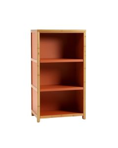 Olive Crest Freestanding Bookcase - Terracotta