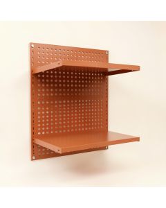 Lake Branch Empty Wall-Mounted Tool Organizer Panel - Terracotta (synthetic illustration; no displayed measurements)