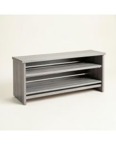 Vale Bluff Shoe Storage Bench - Gray (synthetic illustration; no displayed measurements)