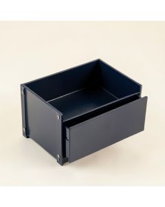 Linden Arc Empty Coffee-Station Organizer - Navy (synthetic illustration; no displayed measurements)