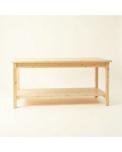 Pine Branch Empty Workshop Workbench - Ivory (synthetic illustration; no displayed measurements)