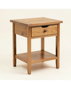 Oyama Solid Wood 4 Legs 1 - Drawer End Table With Storage (synthetic illustration; no displayed measurements)