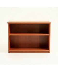 Sage Arc Low Bookcase - Terracotta (synthetic illustration; no displayed measurements)
