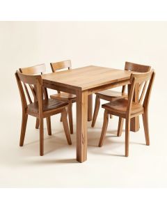 Spruill Drop Leaf Rubberwood Solid Wood Breakfast Dining Set (synthetic illustration; no displayed measurements)