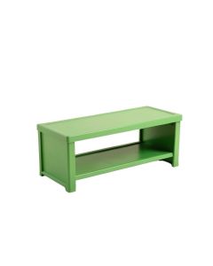 Holly Crest Narrow Outdoor Storage Bench - Green