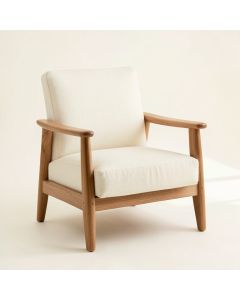 Briar Bridge Upholstered Armchair - Ivory (synthetic illustration; no displayed measurements)