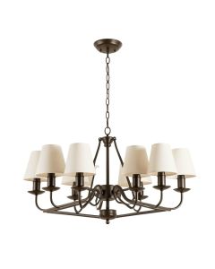 Keeling 8 - Light Shaded Classic / Traditional Chandelier