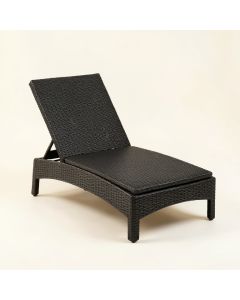 Moss Branch Outdoor Lounge Chair - Black (synthetic illustration; no displayed measurements)