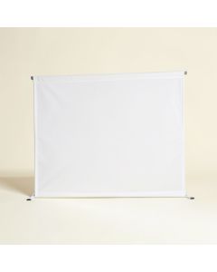 White Portable Folding Frame Projector Screen (synthetic illustration; no displayed measurements)