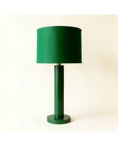 Birch Dale Floor Lamp With A Plain Fabric Shade - Green (synthetic illustration; no displayed measurements)