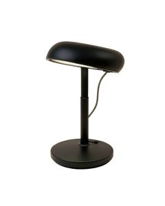 Finis 8 '' Black Desk Lamp With Usb (synthetic illustration; no displayed measurements)
