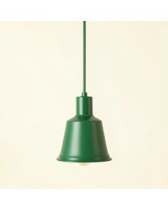 Slate Canyon Pendant Light Suspended From One Plain Cable - Green (synthetic illustration; no displayed measurements)