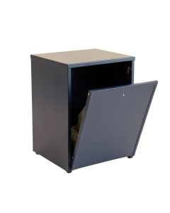 Flint Bend Freestanding Pull-Out Hamper Cabinet - Navy (synthetic illustration; no displayed measurements)
