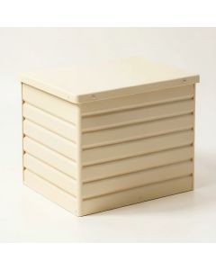 Spruce Bend Closed Outdoor Storage Box - Cream (synthetic illustration; no displayed measurements)