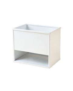 Rowan Bridge Empty Raised Planter - White (synthetic illustration; no displayed measurements)