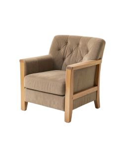 Ascanio 28.5 '' Wide Tufted Polyester Armchair (synthetic illustration; no displayed measurements)