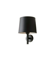 Cedar Canyon Wall Sconce Mounted On A Plain Wall - Black