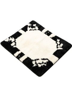 Chanler Hand-Tufted Wool White/Black Area Rug