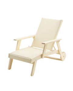 Ash Branch Outdoor Lounge Chair - Cream (synthetic illustration; no displayed measurements)