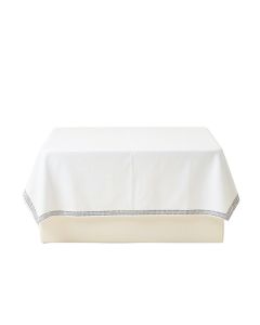 Cedar Edge Flat Bed Sheet - White