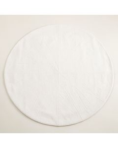 Slate Canyon Round Area Rug - White (synthetic illustration; no displayed measurements)