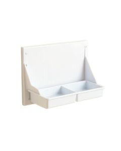 Spruce Canyon Empty Wall-Mounted Tool Organizer Panel - White (synthetic illustration; no displayed measurements)
