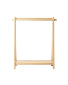Shore Arc Empty Garment Rack - Beige (synthetic illustration; no displayed measurements)