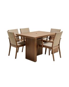 Nettie Square 5 Piece Bar Height Dining Set