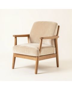 Cove Canyon Upholstered Armchair - Beige (synthetic illustration; no displayed measurements)