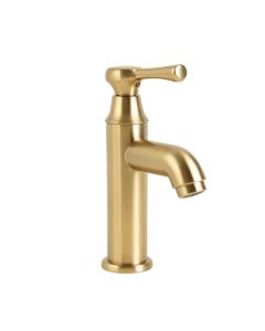 Elite Solid Brass Tall Single Handle Lever Bathroom Lavatory Faucet With Downward Slanted Spout (synthetic illustration; no displayed measurements)