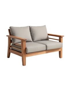 Teak Deep Seating Sofa With Cushions (synthetic illustration; no displayed measurements)