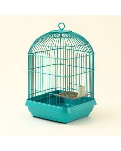Borton 18.5 '' Pointed Table Top Bird Cage With Perch (synthetic illustration; no displayed measurements)