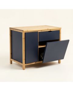 Meadow Arc Freestanding Pull-Out Hamper Cabinet (synthetic illustration; no displayed measurements)