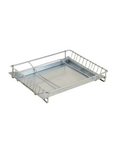 Rowan Dell Empty Under-Desk Cable Tray - Gray (synthetic illustration; no displayed measurements)