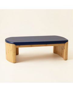 Reed Edge Indoor Bench - Navy (synthetic illustration; no displayed measurements)