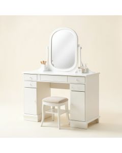 Cornelison Dressing Vanity Set With Stool And Mirror (synthetic illustration; no displayed measurements)