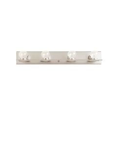 Carsdale Bathroom 4-Light Satin Nickel Vanity Light (synthetic illustration; no displayed measurements)