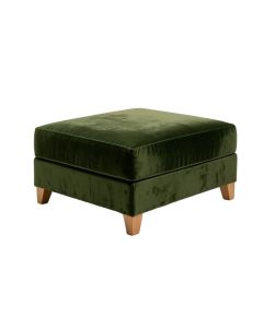 Graysen 33 '' Wide Velvet Cocktail Ottoman (synthetic illustration; no displayed measurements)