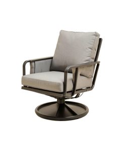 Romary Swivel Patio Chair With Cushions (synthetic illustration; no displayed measurements)
