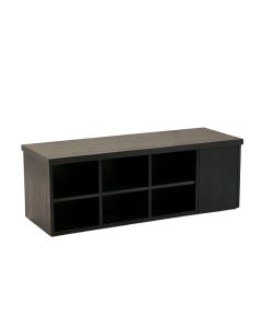 Laurel Canyon Shoe Storage Bench - Black (synthetic illustration; no displayed measurements)