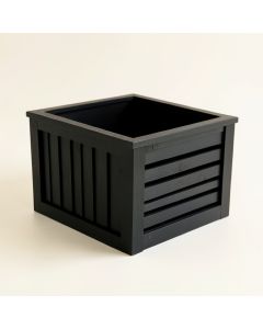 Hazel Falls Empty Furniture-Style Litter Enclosure - Black (synthetic illustration; no displayed measurements)