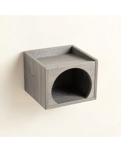Heath Crest Wall-Mounted Cat Perch - Gray (synthetic illustration; no displayed measurements)